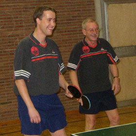 Kai Flinkerbusch und Peter Kluss, das Doppel Nummer eins.